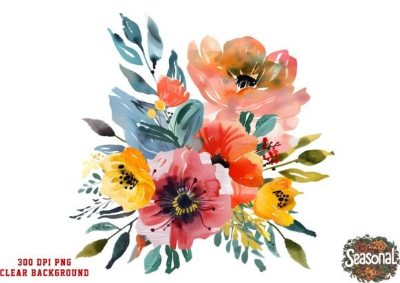 Download Mother's Day Flowers Sublimation Clipart - Flowers sublimation Collection