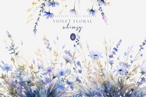 Download Wild Flowers Watercolor Borders Png - Wild flowers Collection